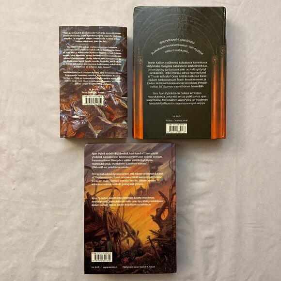 Ajan Pyörän Volumes 3, 6 & 13 by Robert Jordan /Finnish Language Wheel of Time - Picture 2 of 13
